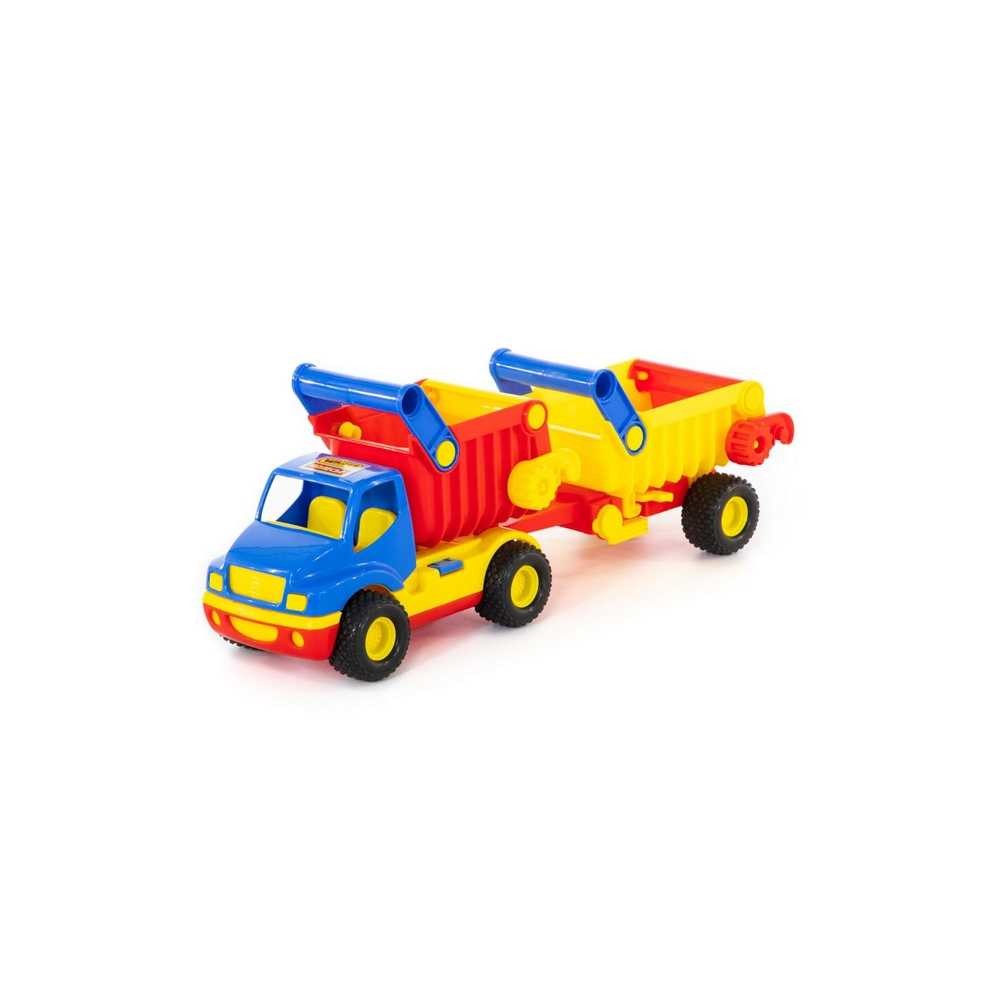 Basculanta cu remorca - ConsTruck, 50x14x19 cm, Wader 0360 74.789916