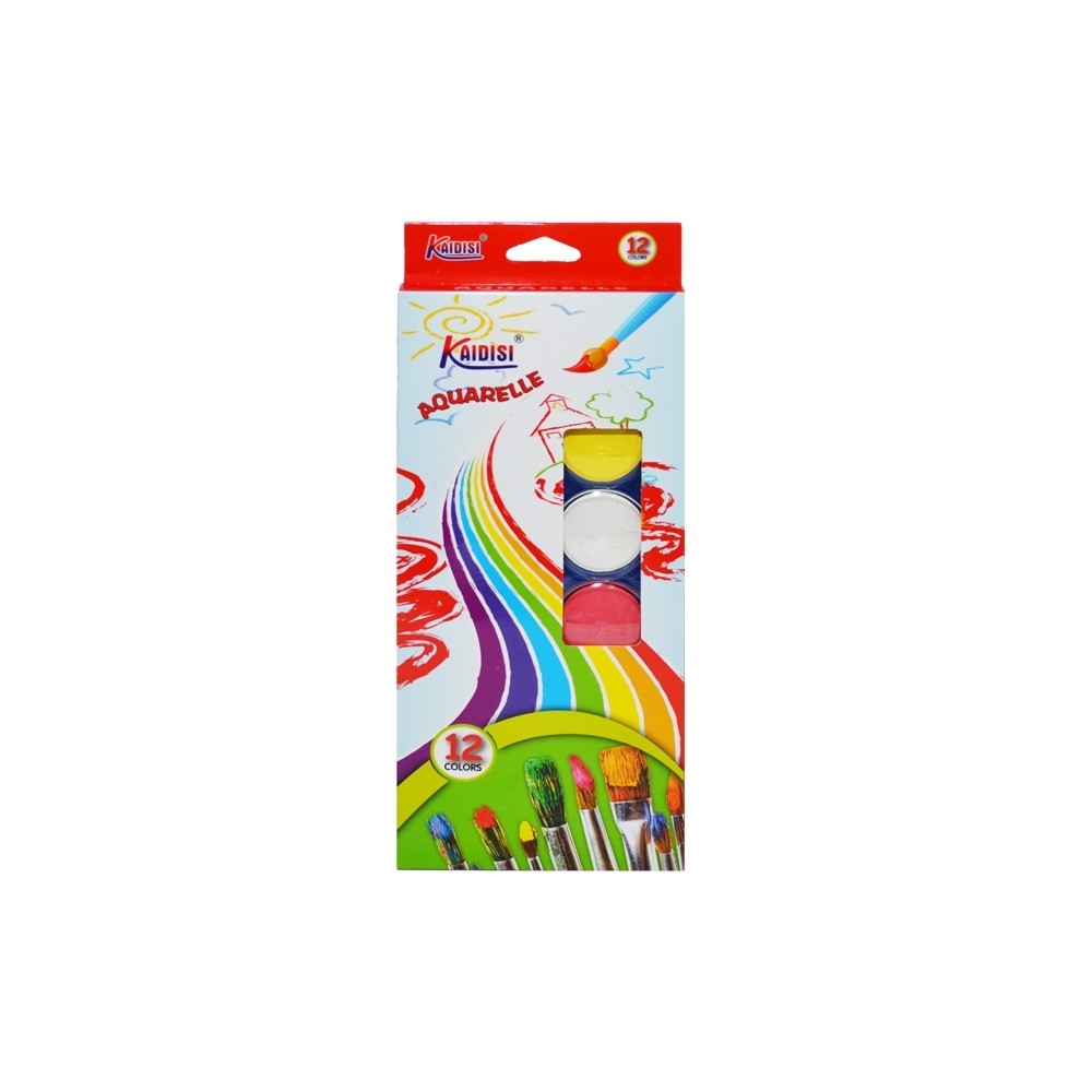 Acuarele, 12 culori/set KDS-2812A 5.042017