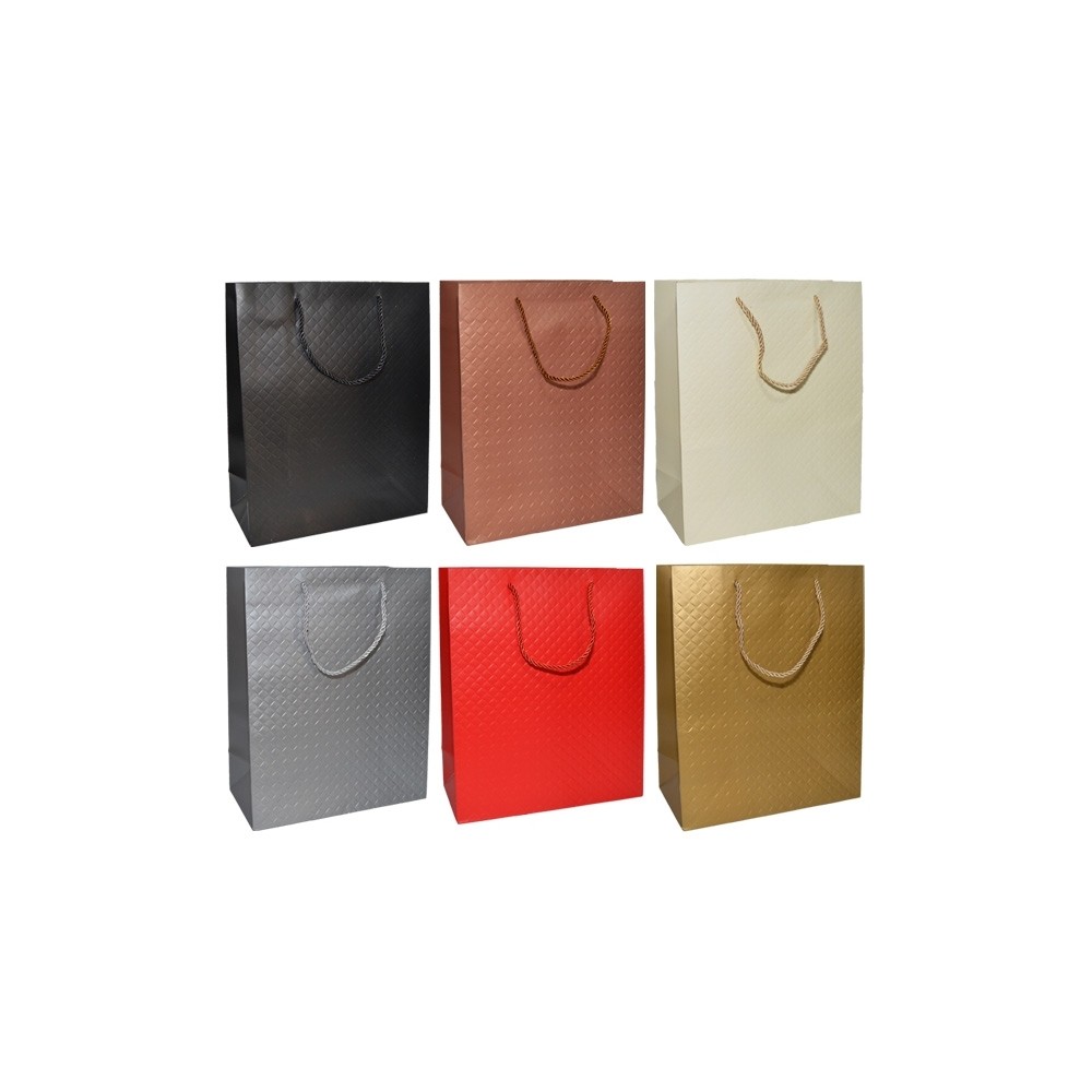 Pungi cadou unicolore premium 26x32x12 cm 822-M 5.882353