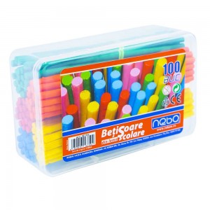 Betisoare scolare de lemn 100 buc|set - NEBO 16750 5.042017