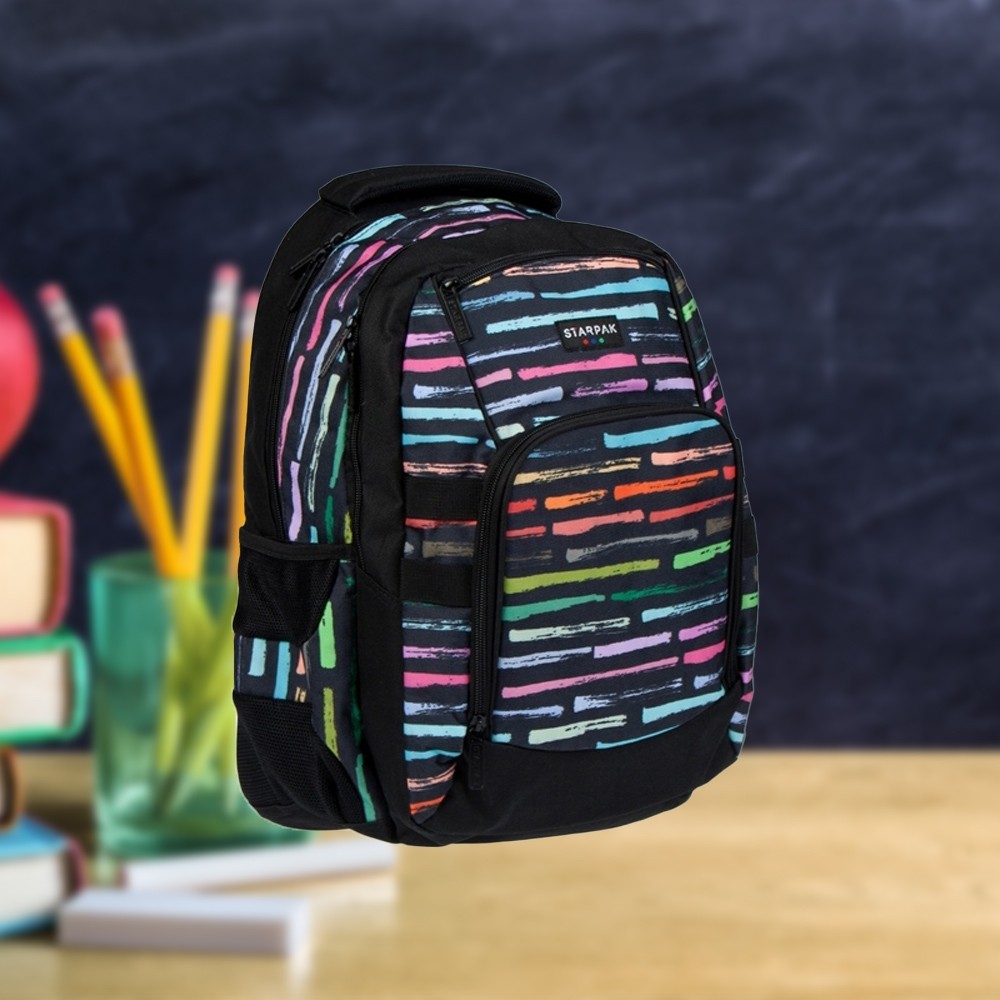 Ghiozdan compartiment laptop Art Stripes 46,5x33,5x25 cm - STA 351921 134.453782