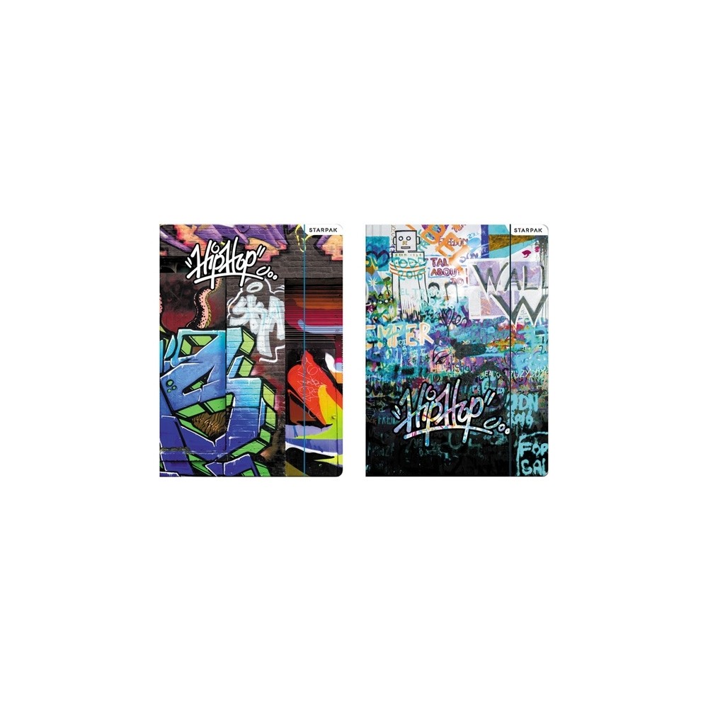 Mapa A4 cu elastic din carton - Graffiti - STARPAK 429892 3.361345