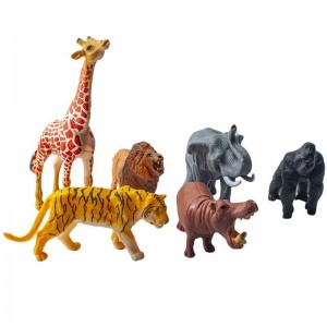 Figurine animale din jungla, 6 buc/cutie B963 40.336134