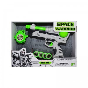 Pistol spatial cu discuri si ceas NJ777-B1 0
