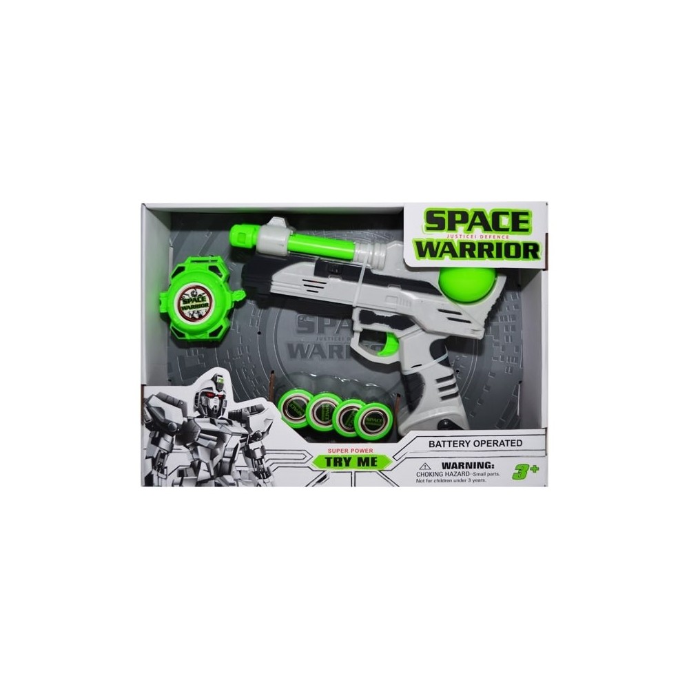 Pistol spatial cu discuri si ceas NJ777-B1 0