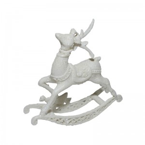 Ornament Craciun - ren alb cu sanie WCZ-19112 3.361345