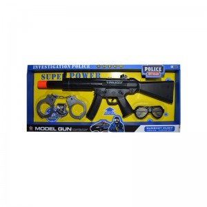 Pistol mitraliera cu baterii + accesorii politie HY8006-1 54.621849