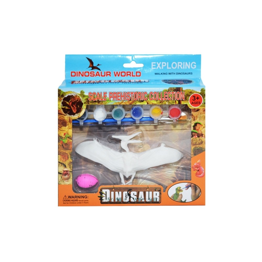 Dinozaur pentru pictat + ou, creste de 6x 1975-D 8.403361