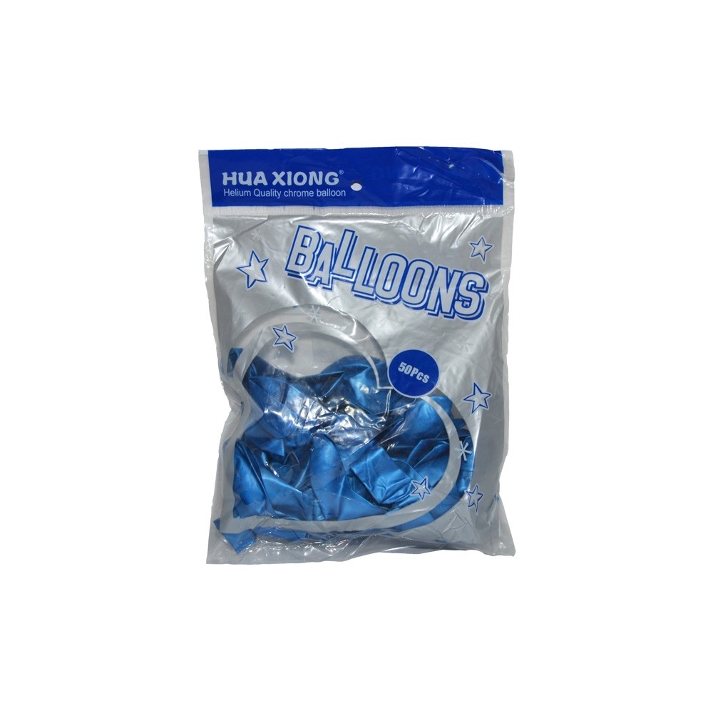 Baloane 1,5 g, sidefate, albastre, 50 buc/set 18.487395