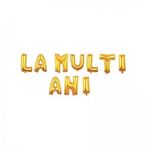 Litere din aluminiu, La multi ani 0