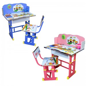 Birou + scaunel, reglabile/scoala/desene/MDF+metal 232 256.302521