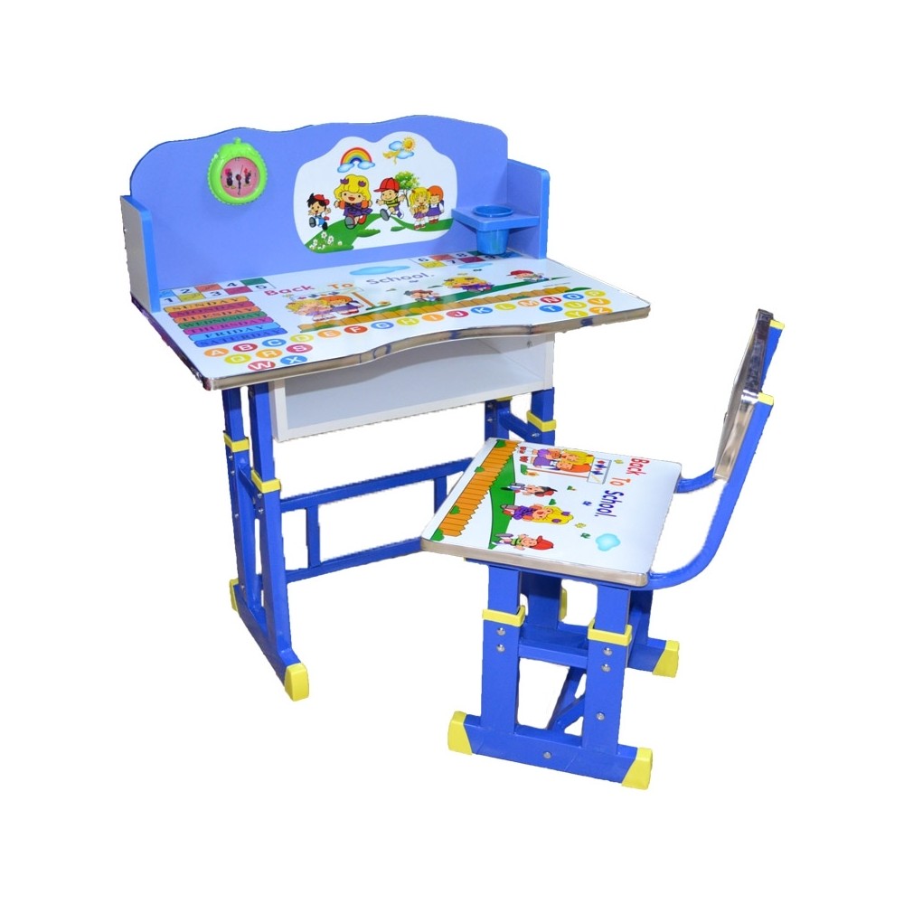 Birou + scaunel, reglabile/scoala/desene/MDF+metal 232 256.302521