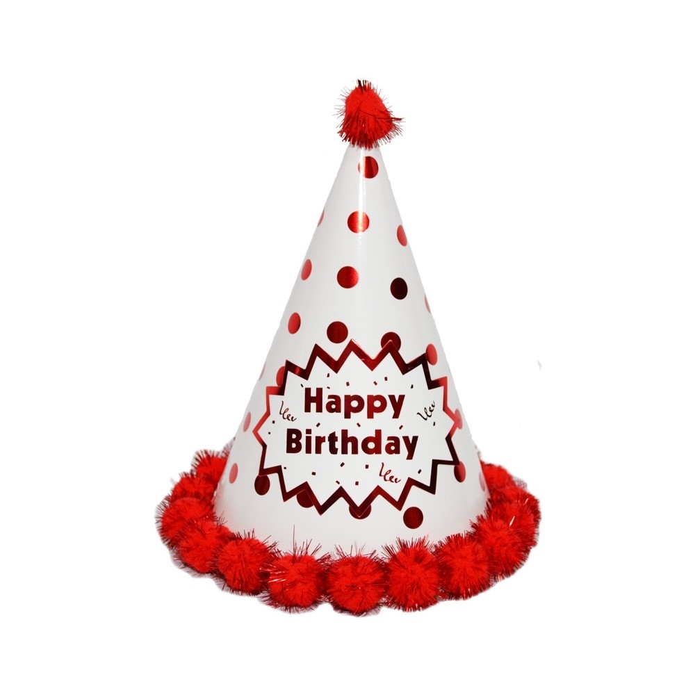 Coif carton party, 22 cm, cu buline si paiete 6.722689