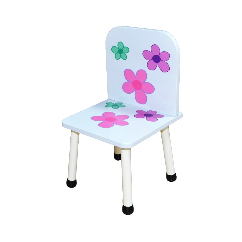 Masuta cu 2 scaunele, MDF+metal/flori DT-30 203.361345