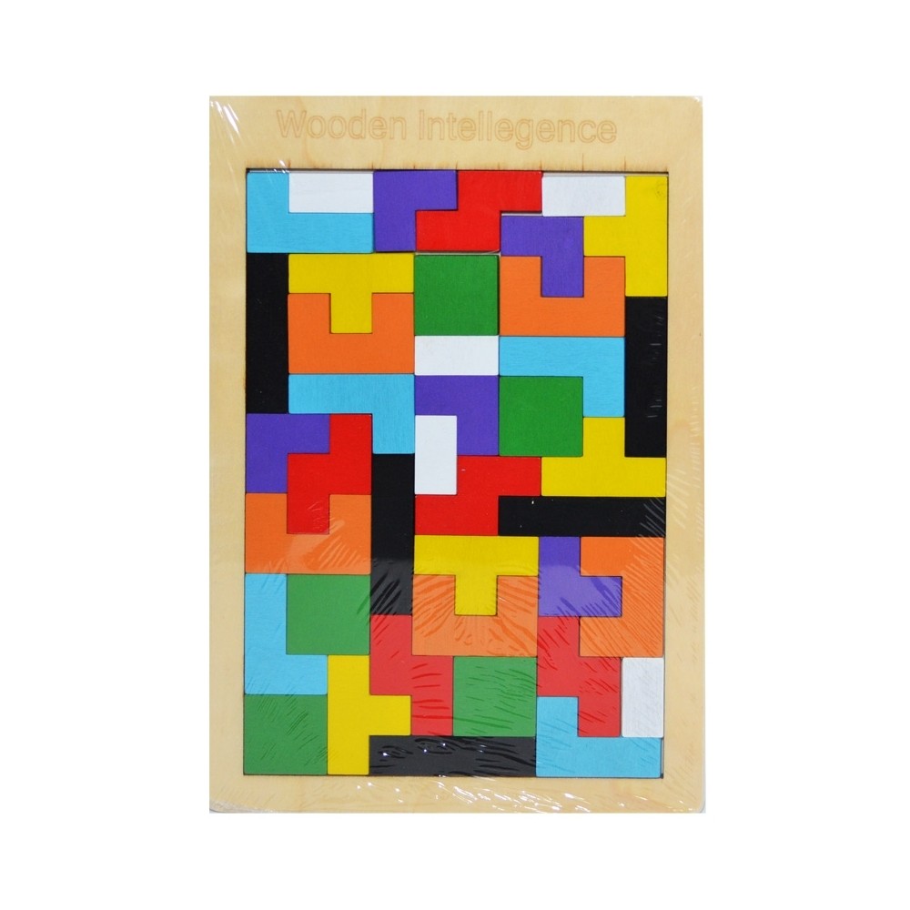 Puzzle lemn, forme geometrice CX001 12.605042