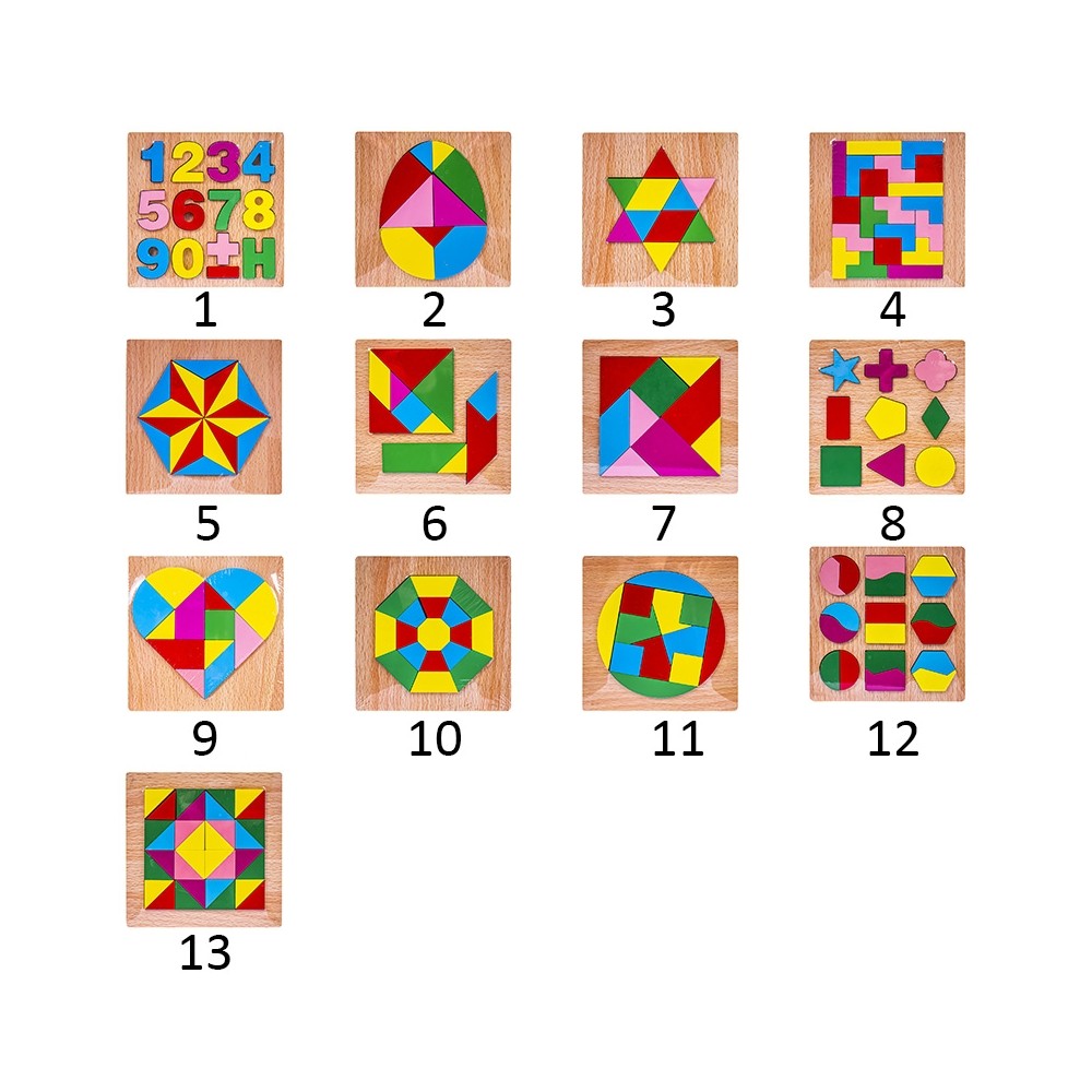Puzzle lemn, incastru XJ001-020 0