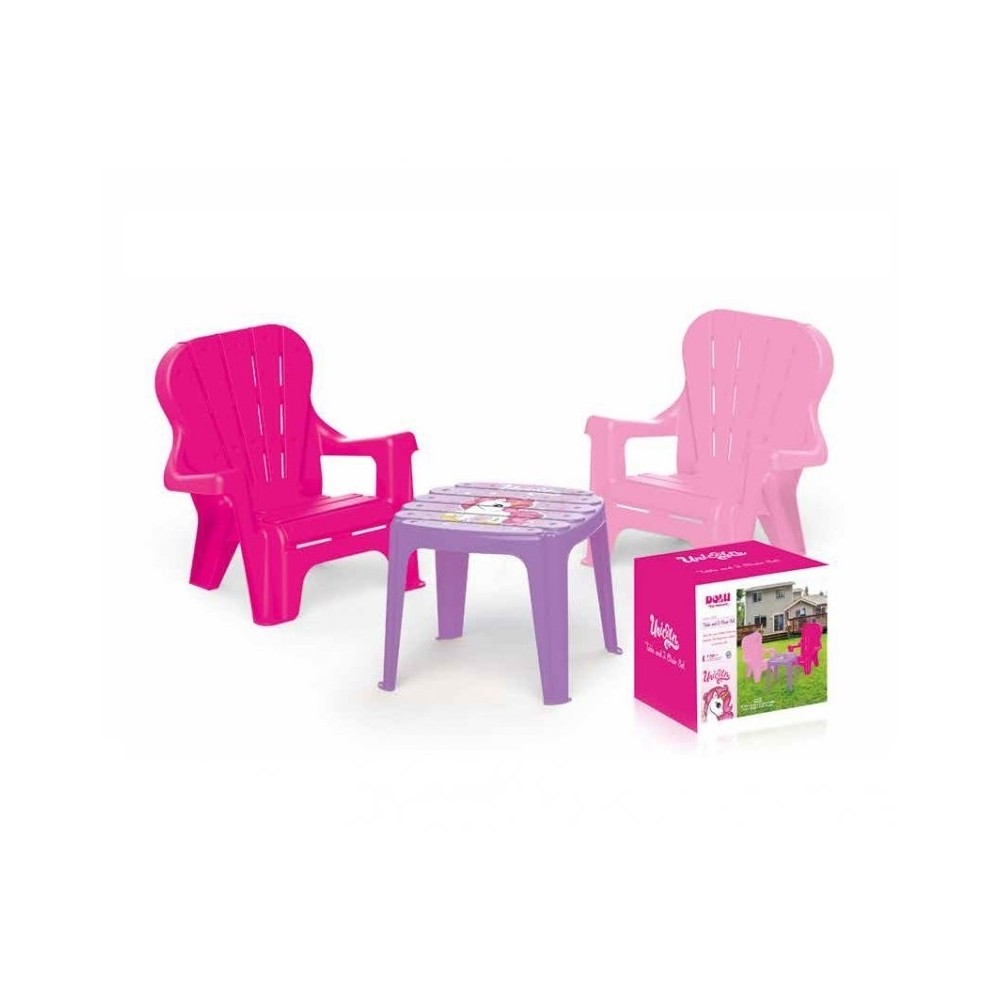 Masuta cu 2 scaunele, roz - Unicorn - Dolu 2503 121.848739