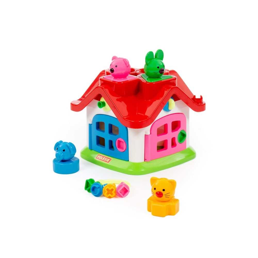 Casuta educativa, cu forme, 19x19x16cm, Polesie 9159 63.02521