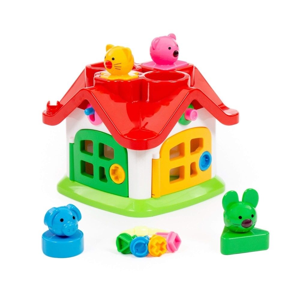 Casuta educativa, cu forme, 19x19x16cm, Polesie 9159 63.02521