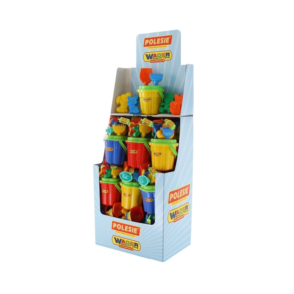 Galetuse nisip + accesorii, 18 buc/display, Polesie 49841 584.033613