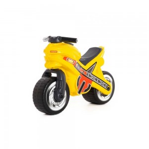 Motocicleta fara pedale, MX-ON, galbena, 70x30x49,3 cm, Polesie 80578 218.487395