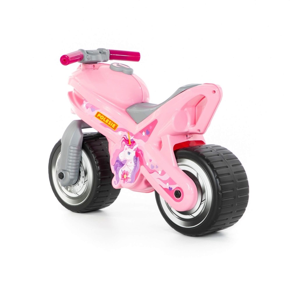 Motocicleta fara pedale, MX-ON, roz, 70x30x49,3 cm, Polesie 80608 218.487395