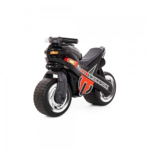 Motocicleta fara pedale, MX-ON, neagra, 70x30x49,3 cm, Polesie 80615 0