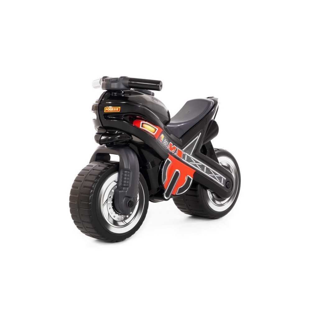 Motocicleta fara pedale, MX-ON, neagra, 70x30x49,3 cm, Polesie 80615 0