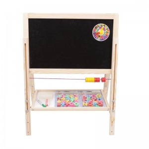 Tablita lemn magnetica/ ajustabila/ 2 fete/ 108 cm + suport + accesorii - Tupiko TRW-2803 154.621849