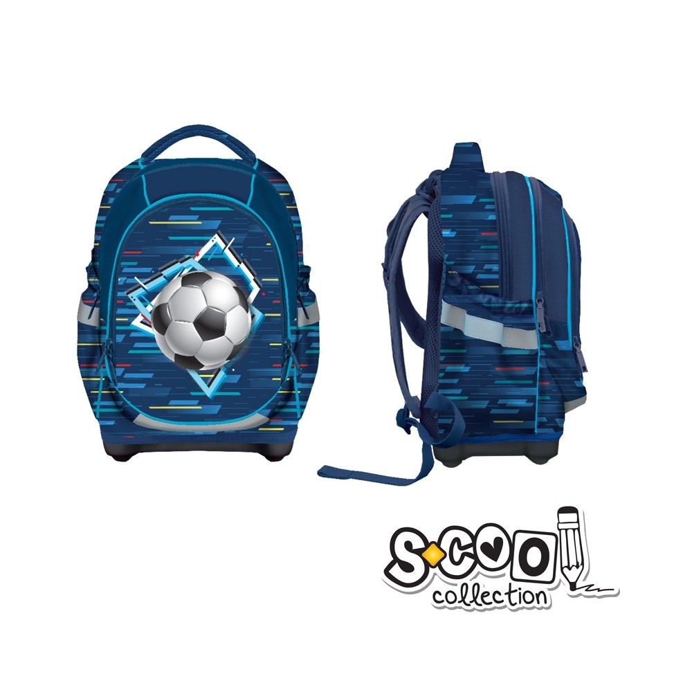 Ghiozdan anatomic FOOTBALL, 42x34x22cm - S-COOL SC973 167.226891