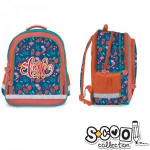 Ghiozdan ergonomic LOVE, 38x29x19,5cm - S-COOL SC1028 99.159664