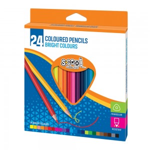 Creioane color, 24 culori/set - S-COOL SC176 15.966387