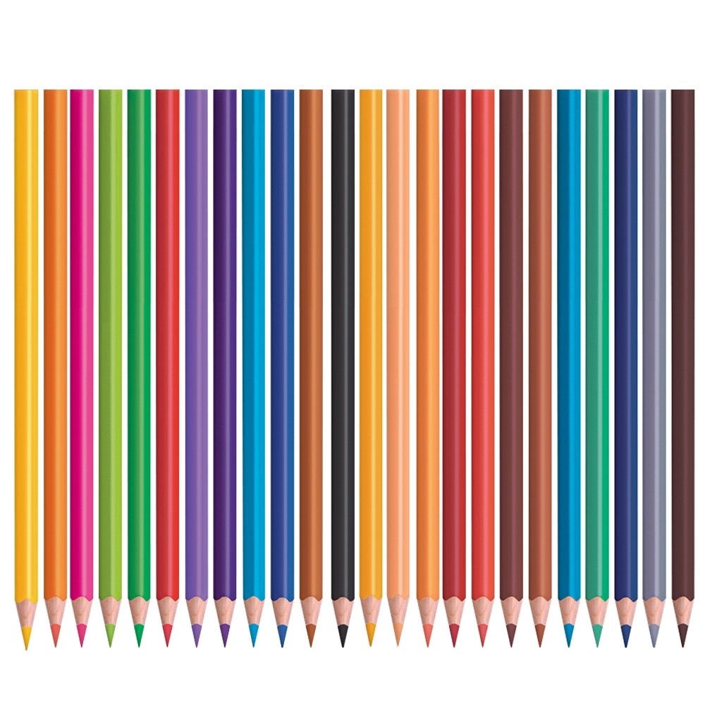 Creioane color, 24 culori/set - S-COOL SC176 15.966387