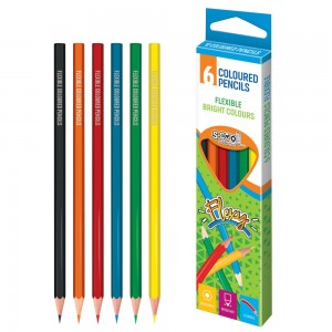 Creioane color, flexibile, 6 culori/set - S-COOL SC753 2.521008