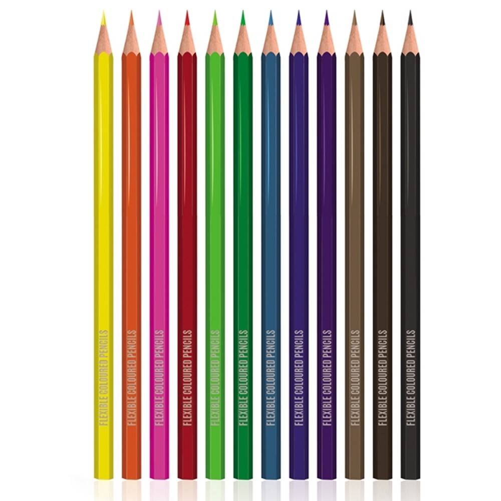 Creioane color, flexibile, 12 culori/set - S-COOL SC599 5.042017