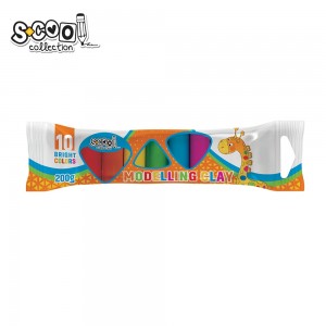 Plastilina, 10 culori/set, 200 g - S-COOL SC960 5.042017