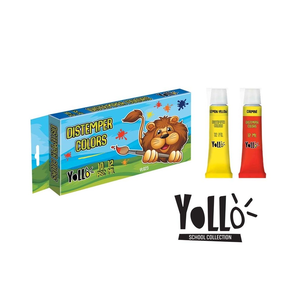 Tempera, 12 ml, 10 culori/set - S-COOL YL023 10.084034