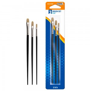 Pensule varf tesit, 3 buc/blister, 2,4,6 - S-COOL SC268 5.042017