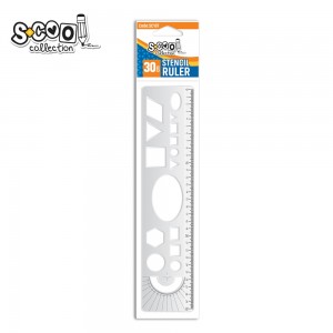Liniar cu sabloane geometrice, 30 cm - S-COOL SC107 3.361345
