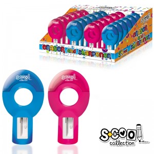 Ascutitoare cu radiera, Easy, 24 buc/display - S-COOL SC570 3.781513