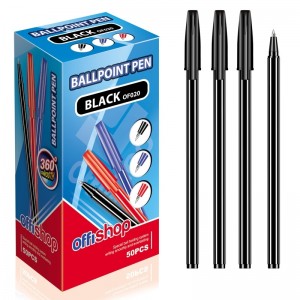 Pix cu capac, mina neagra, 50 buc/set - OFFISHOP OF020 0.840336