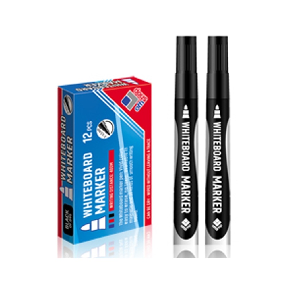 Marker witeboard, negru, 2-3,5 mm, 12 buc/set - OFFISHOP OF095 1.680672