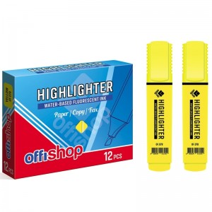 Textmarker fluorescent galben, 1-5 mm, 12 buc/set - OFFISHOP OF078 2.10084