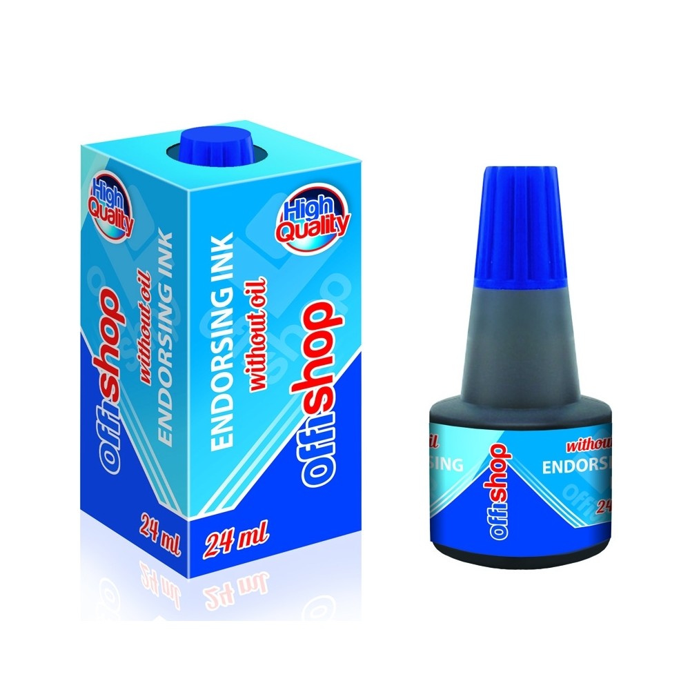 Tus stampila, albastru, 24 ml - OFFISHOP OF029 2.10084