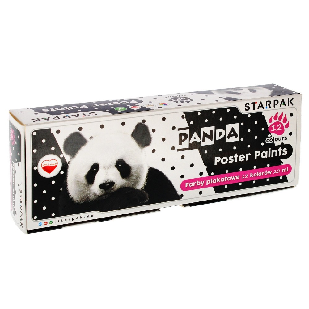 Guase Panda, 20 ml, 12 culori - STARPAK 450926 16.806723