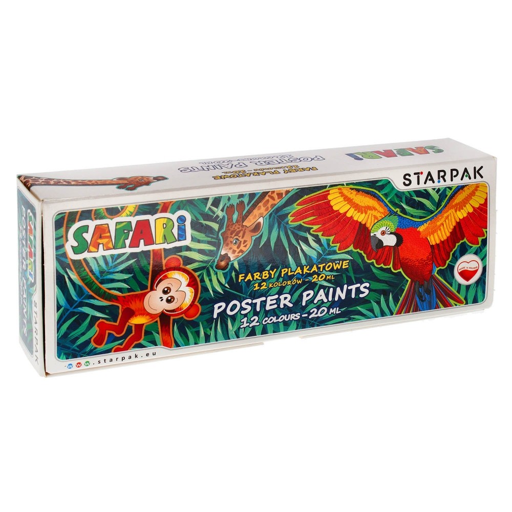 Guase Safari, 20 ml, 12 culori - STARPAK 316876 16.806723