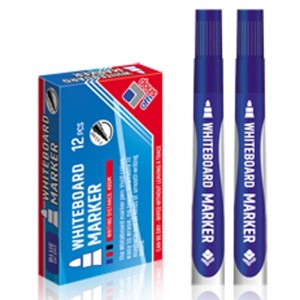 Marker whiteboard, albastru, 2-3,5 mm, 12 buc/set - OFFISHOP OF097 1.680672
