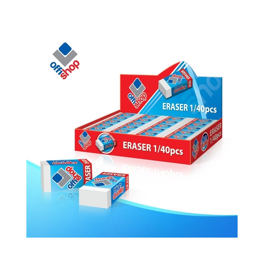 Radiera alba, 40 buc/cutie - OFFISHOP OF025 0.420168