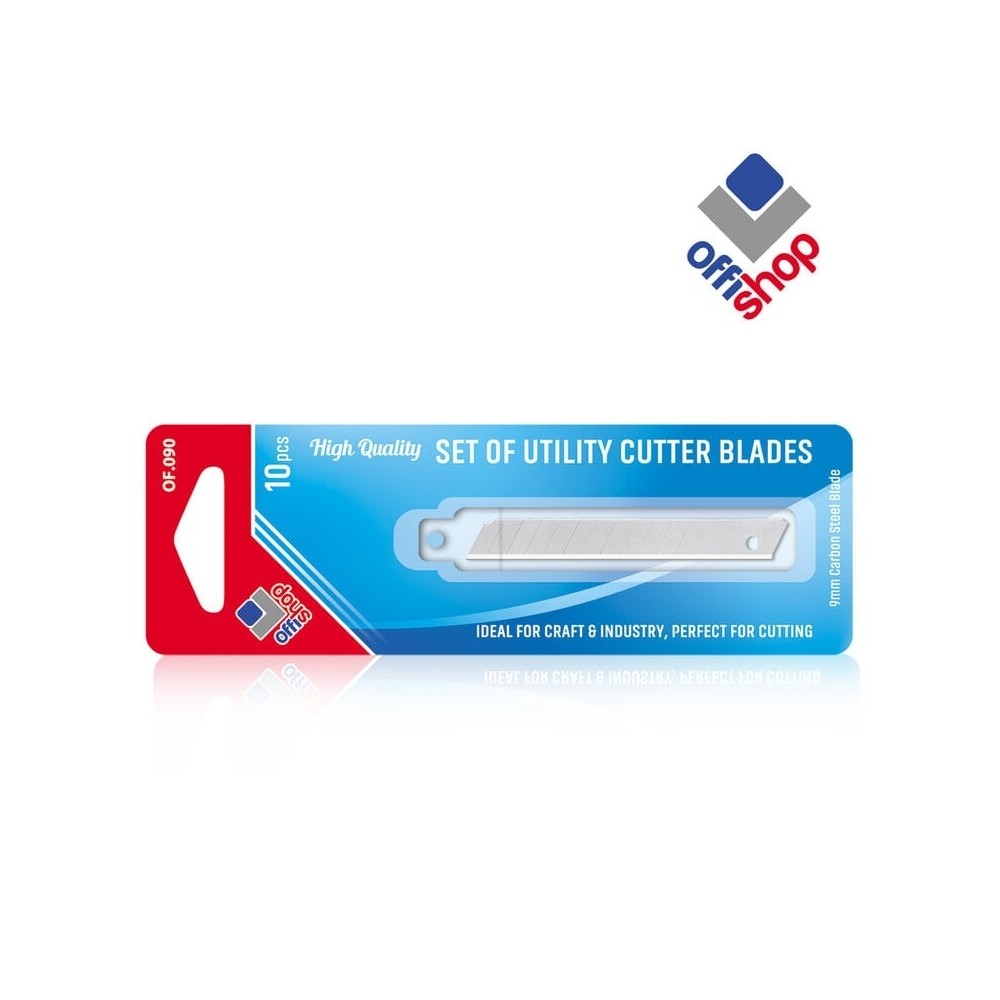 Rezerve cutter, 9 mm, 10 buc/blister - OFFISHOP OF090 3.361345