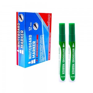 Marker whiteboard, verde, 2-3,5 mm, 12/set - OFFISHOP OF430 0